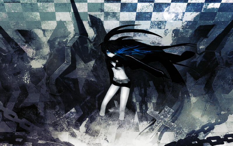 anime character with glowing eyes
