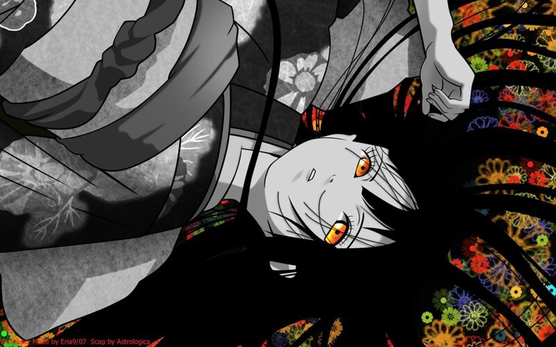 anime character with glowing eyes