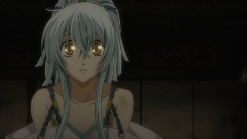 anime character with glowing eyes