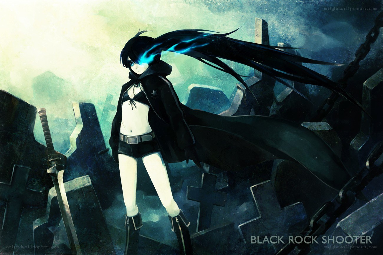 Anime character with glowing eyes