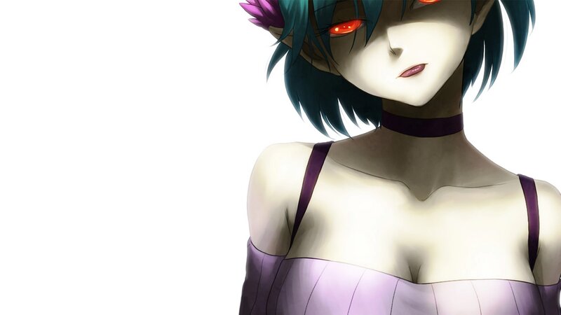 anime character with glowing eyes