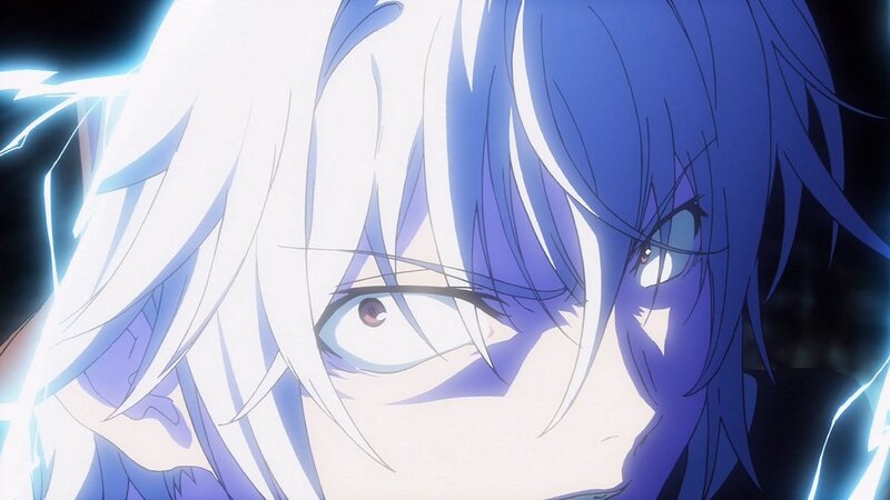 anime character with glowing eyes
