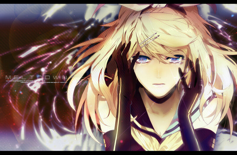 Anime character with glowing eyes