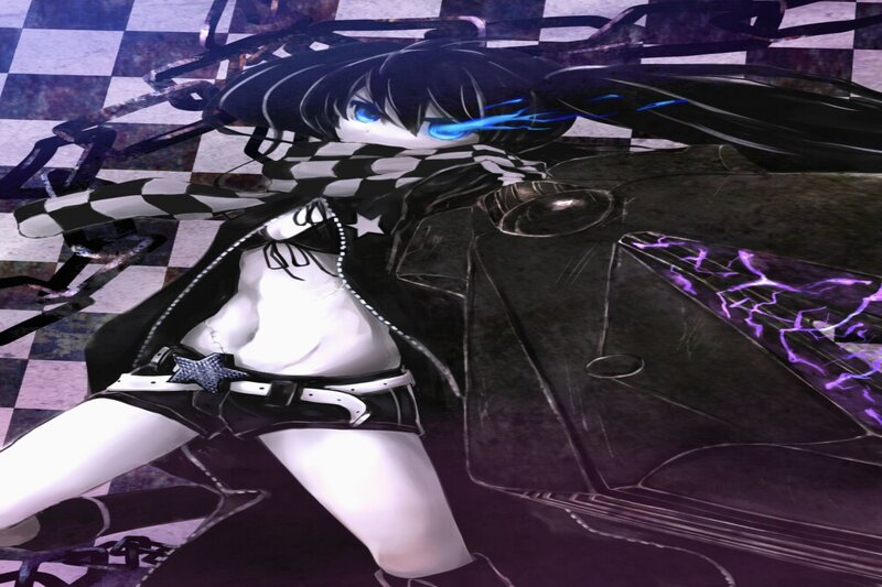 anime character with glowing eyes