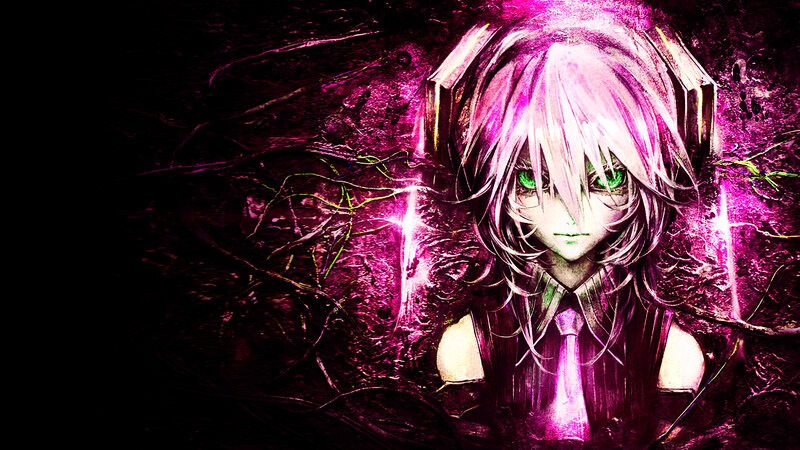 anime character with glowing eyes