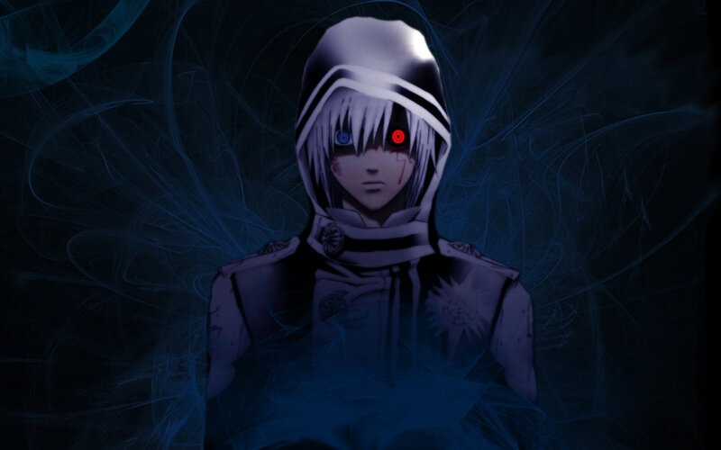 anime character with glowing eyes