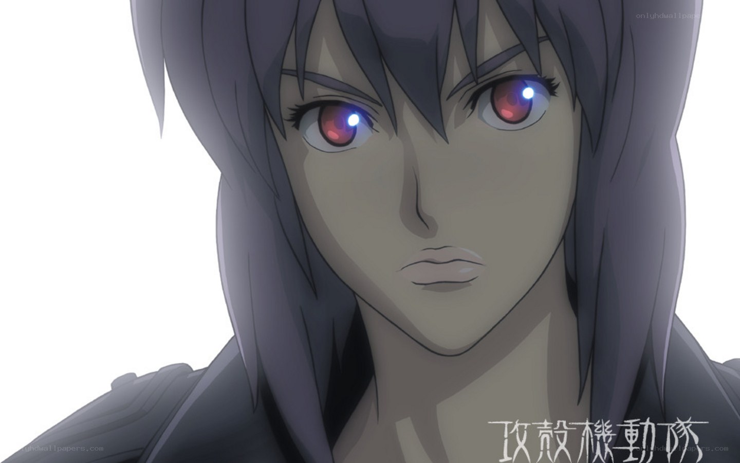 anime character with glowing eyes