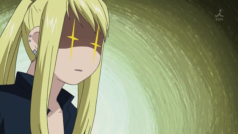 anime character with glowing eyes