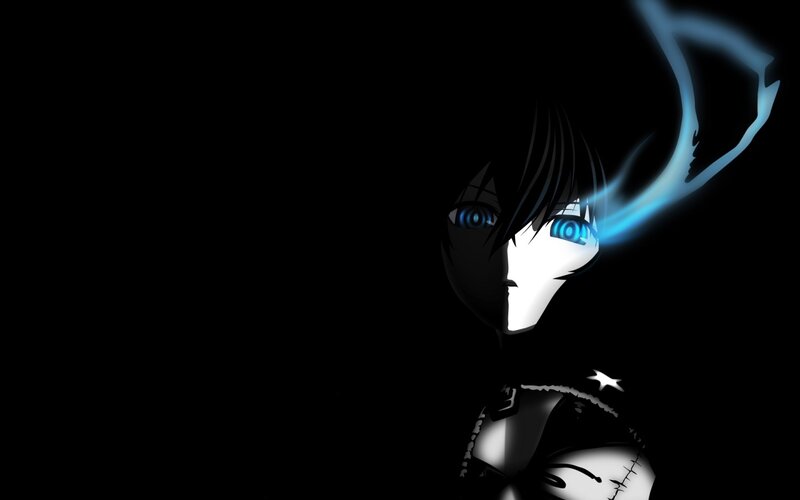 anime character with glowing eyes