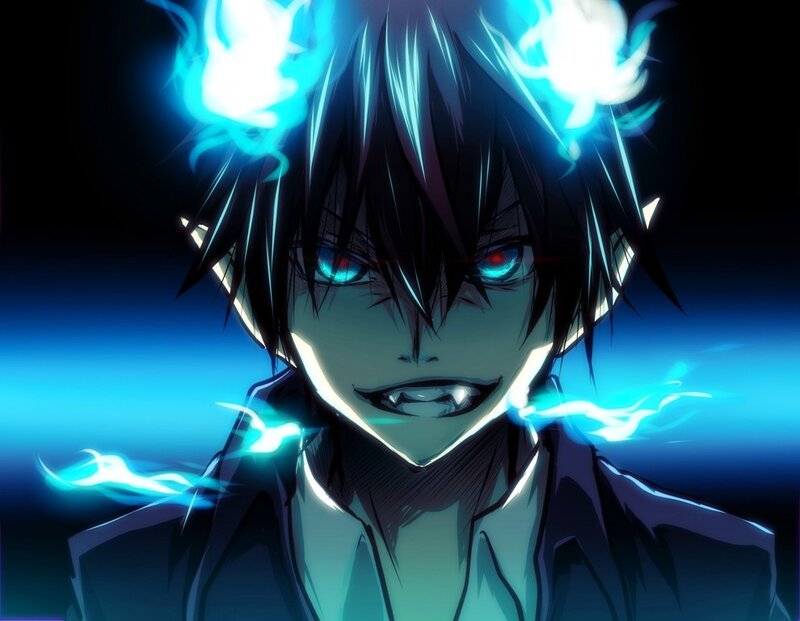 anime character with glowing eyes