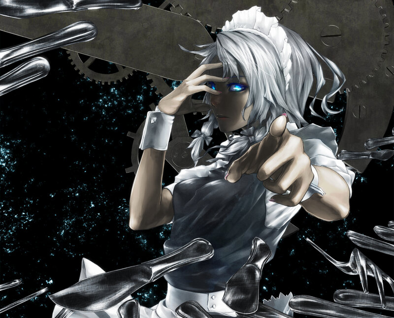 anime character with glowing eyes