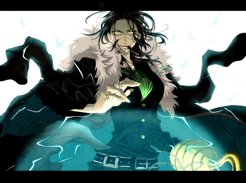Anime Character with Glowing Eyes — Black, Dramatic, Manga