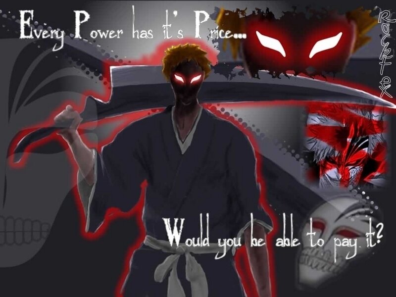 Anime Character with Glowing Eyes — Black