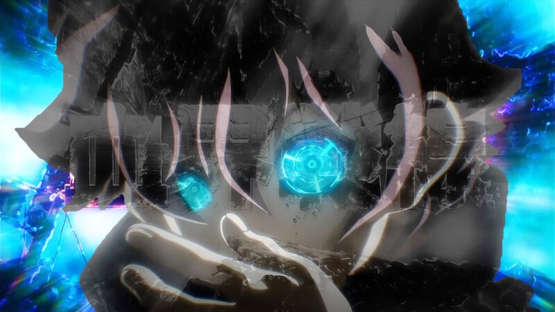 Anime Character with Glowing Eyes — Blue, Dramatic, Glowing Eyes, Hands
