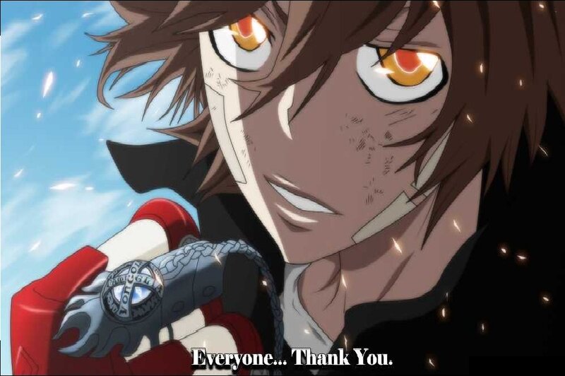 Anime Character with Glowing Eyes — Brown, Dramatic, Glowing Eyes