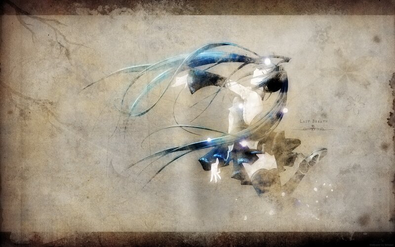 Anime character with glowing hair