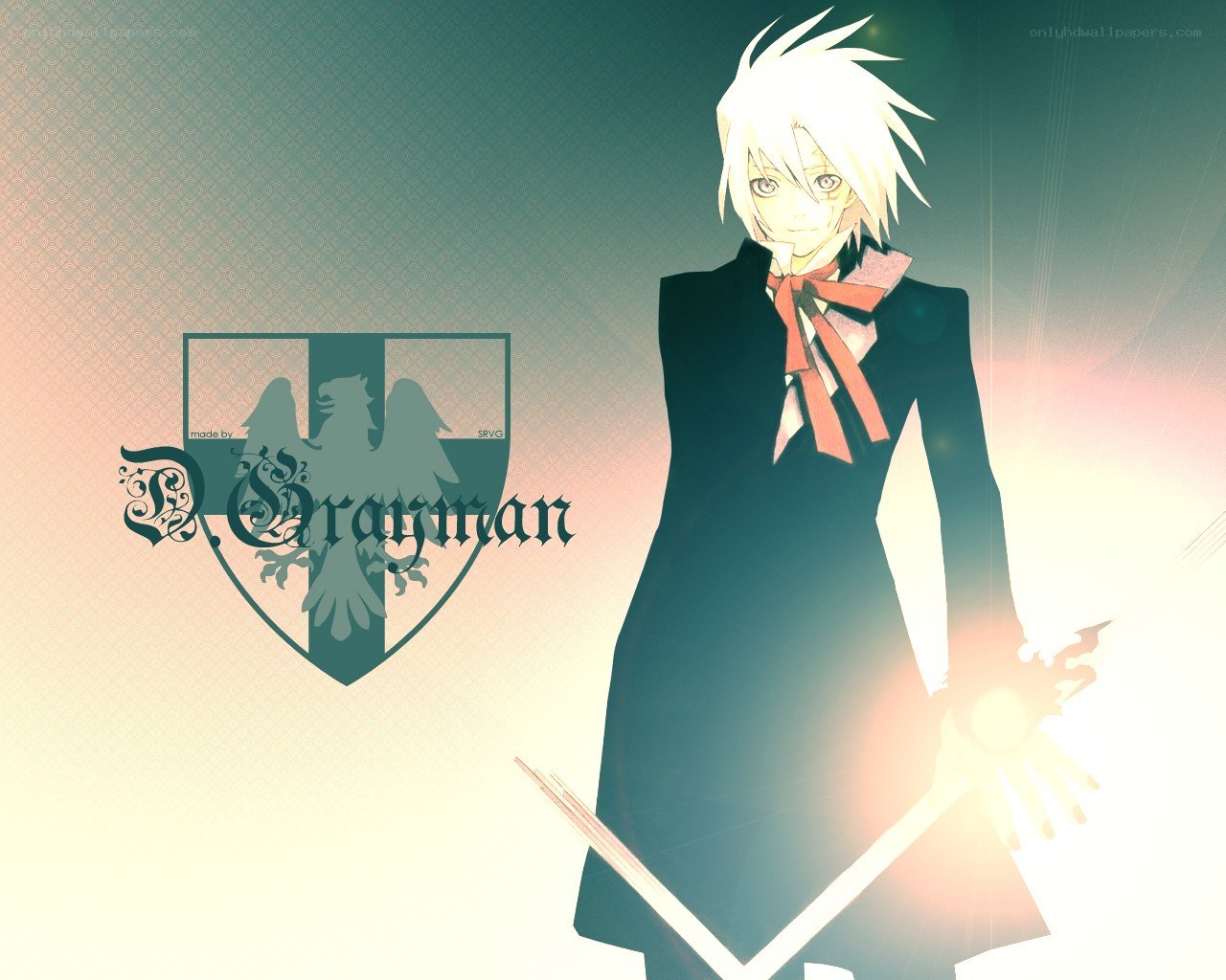 anime character with glowing hand
