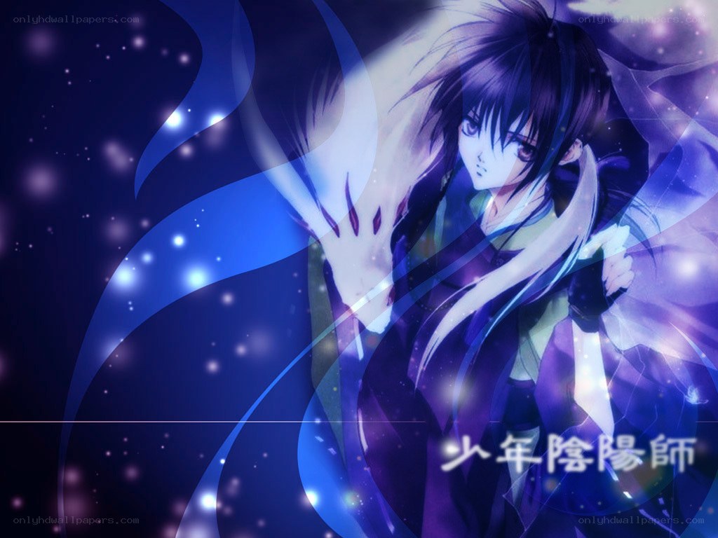 Anime character with glowing hand