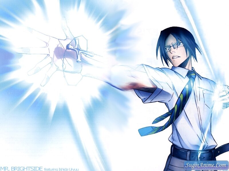 anime character with glowing hand