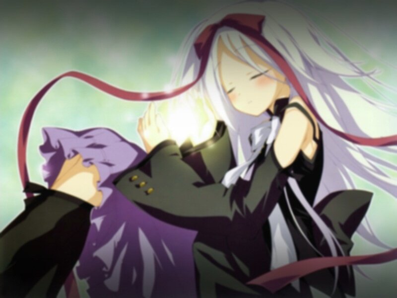 anime character with glowing hands