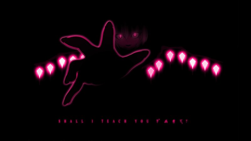Anime Character with Glowing Hands — Black, Dark, Dramatic