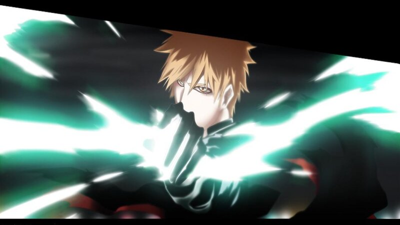 Anime Character with Glowing Hands — Black