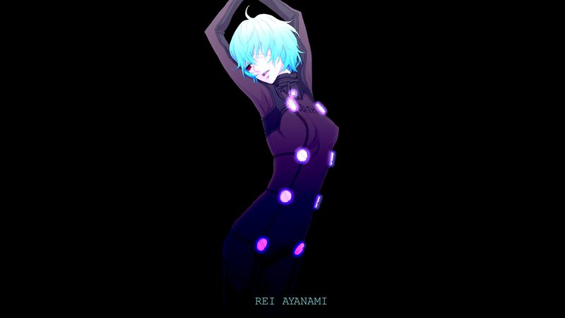 anime character with glowing lights