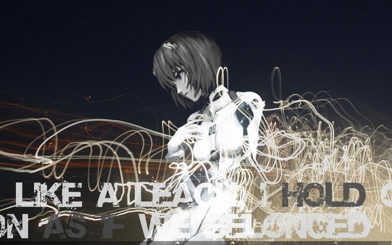 anime character with glowing lines
