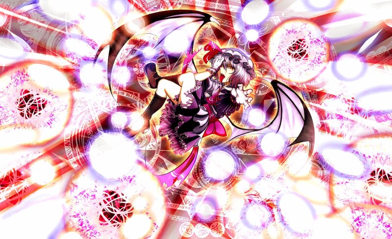 anime character with glowing magic
