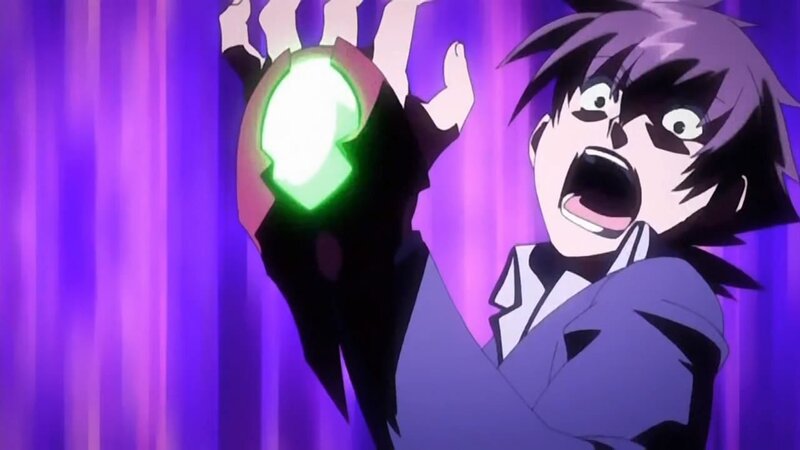 anime character with glowing orb