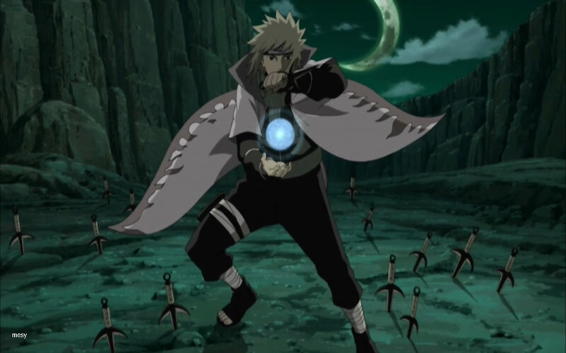 Anime Character with Glowing Orb — Green
