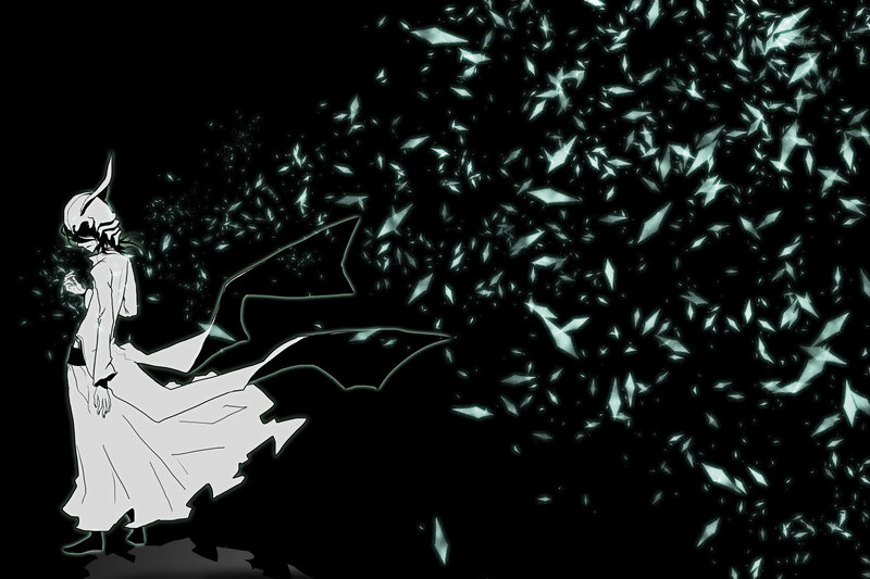 Anime Character with Glowing Shards