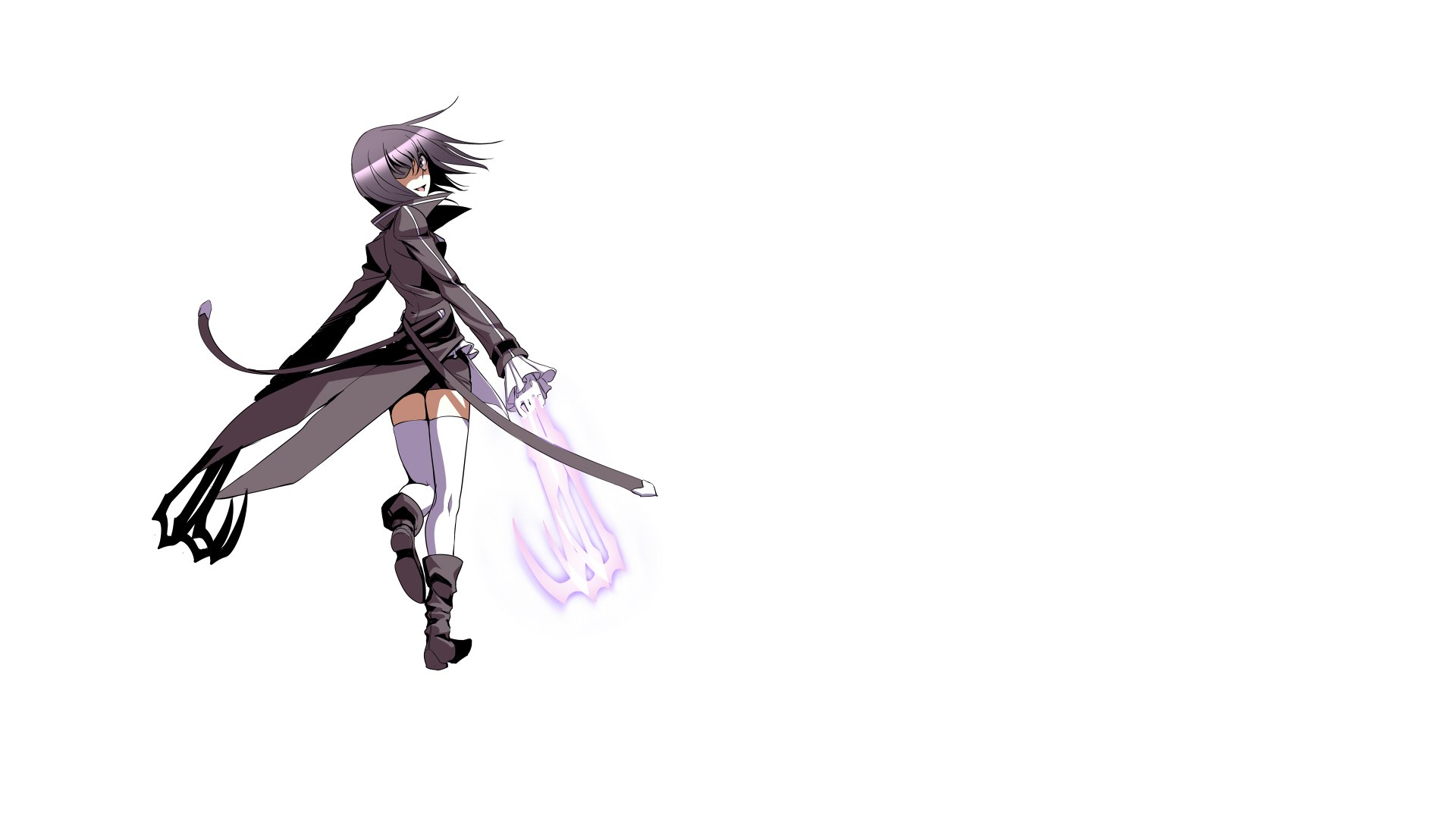 anime character with glowing sword