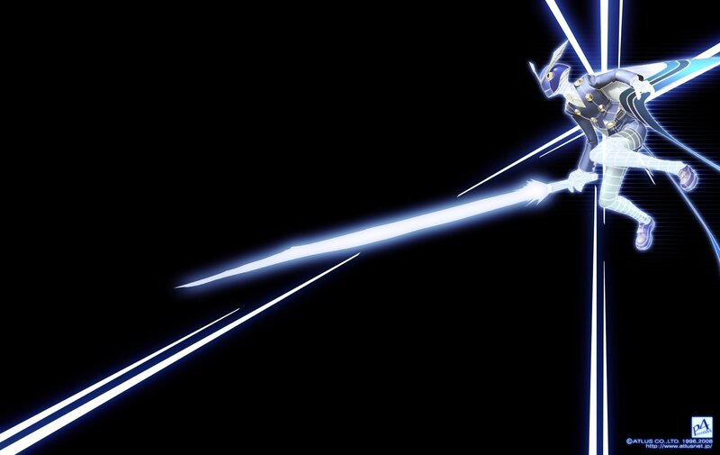 anime character with glowing sword