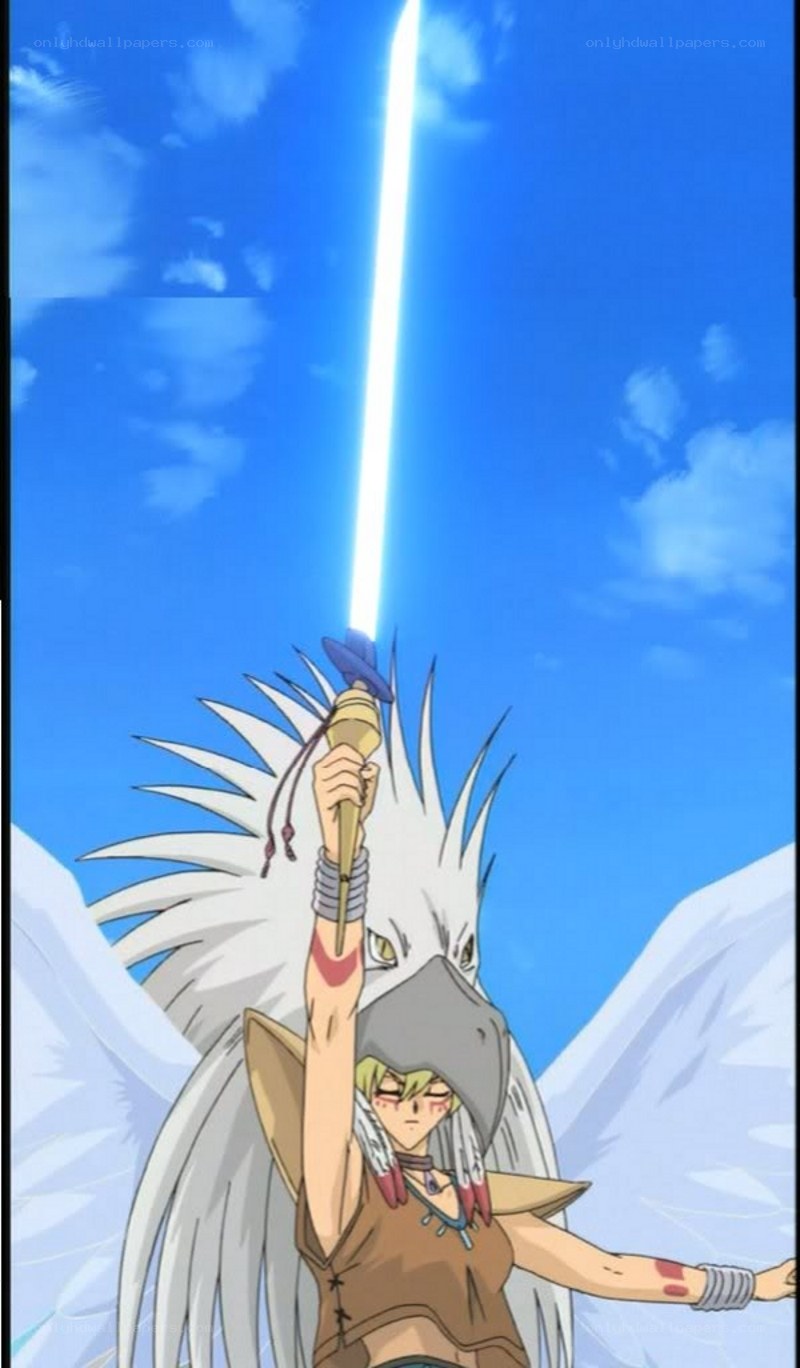 Anime character with glowing sword