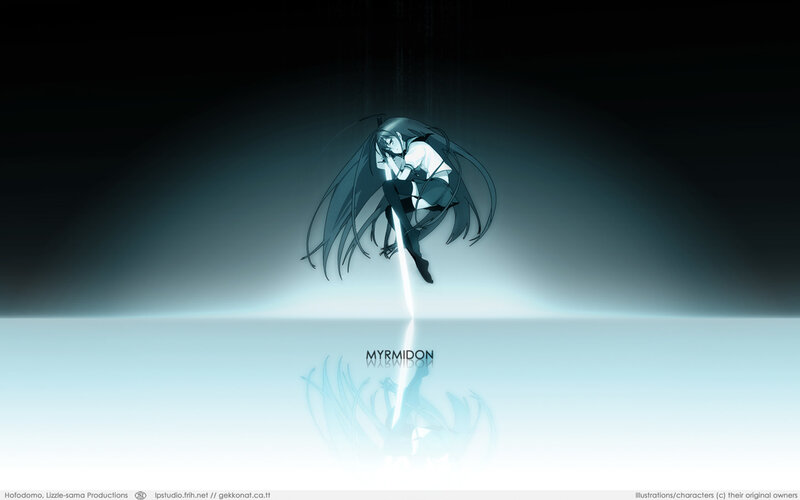 Anime character with glowing sword