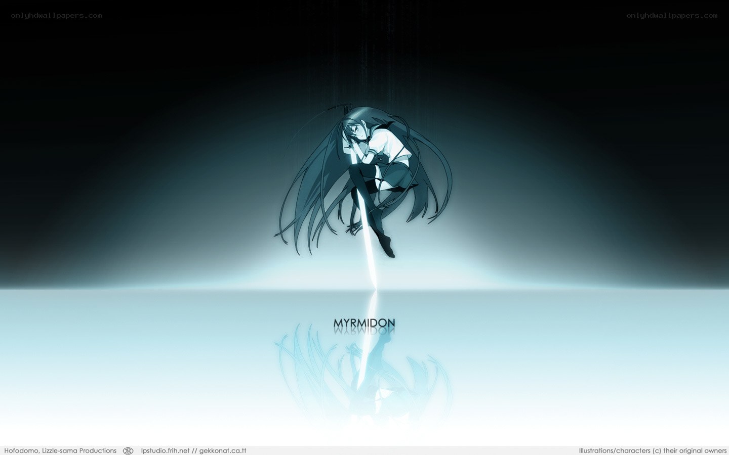 Anime character with glowing sword