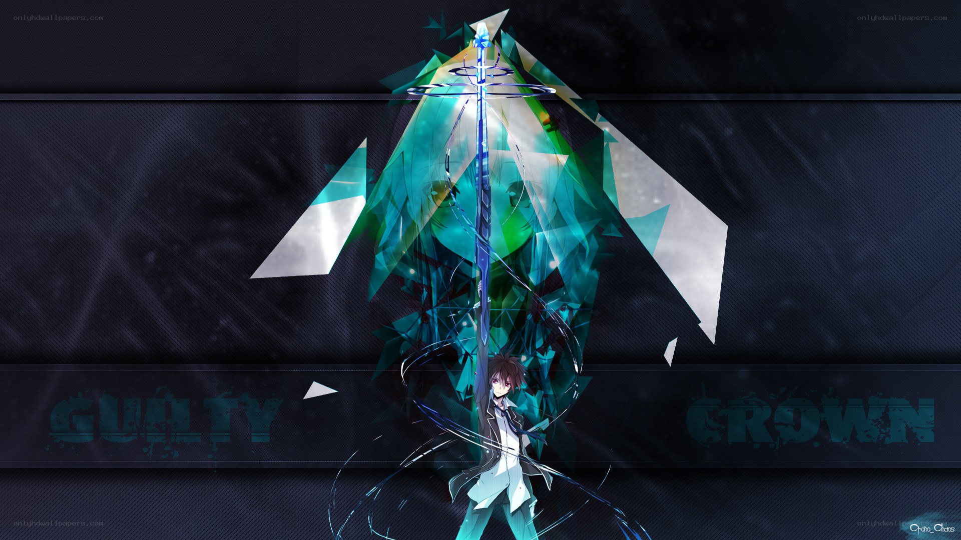 anime character with glowing sword