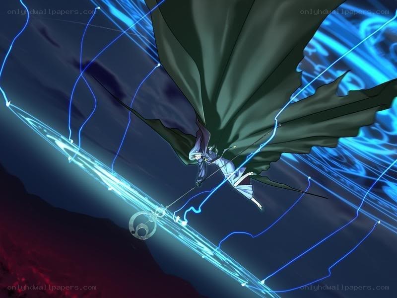 Anime character with glowing sword