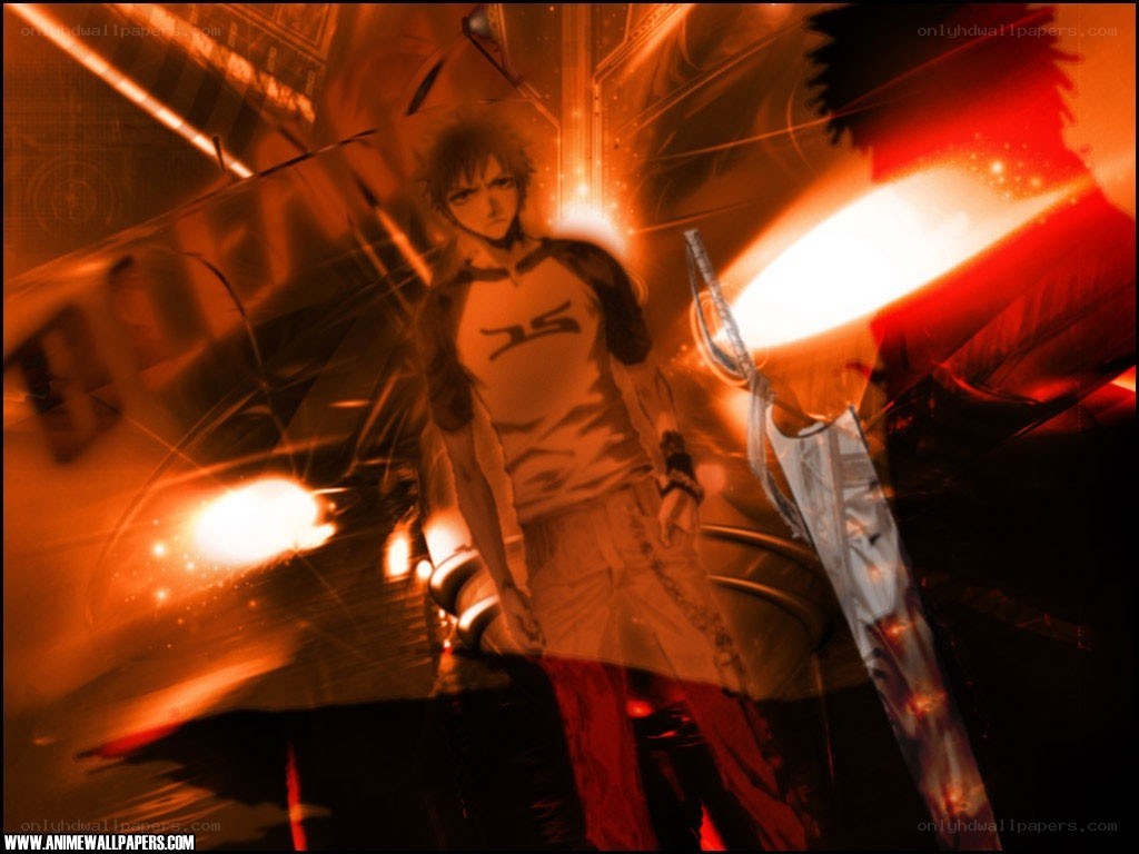 Anime character with glowing sword