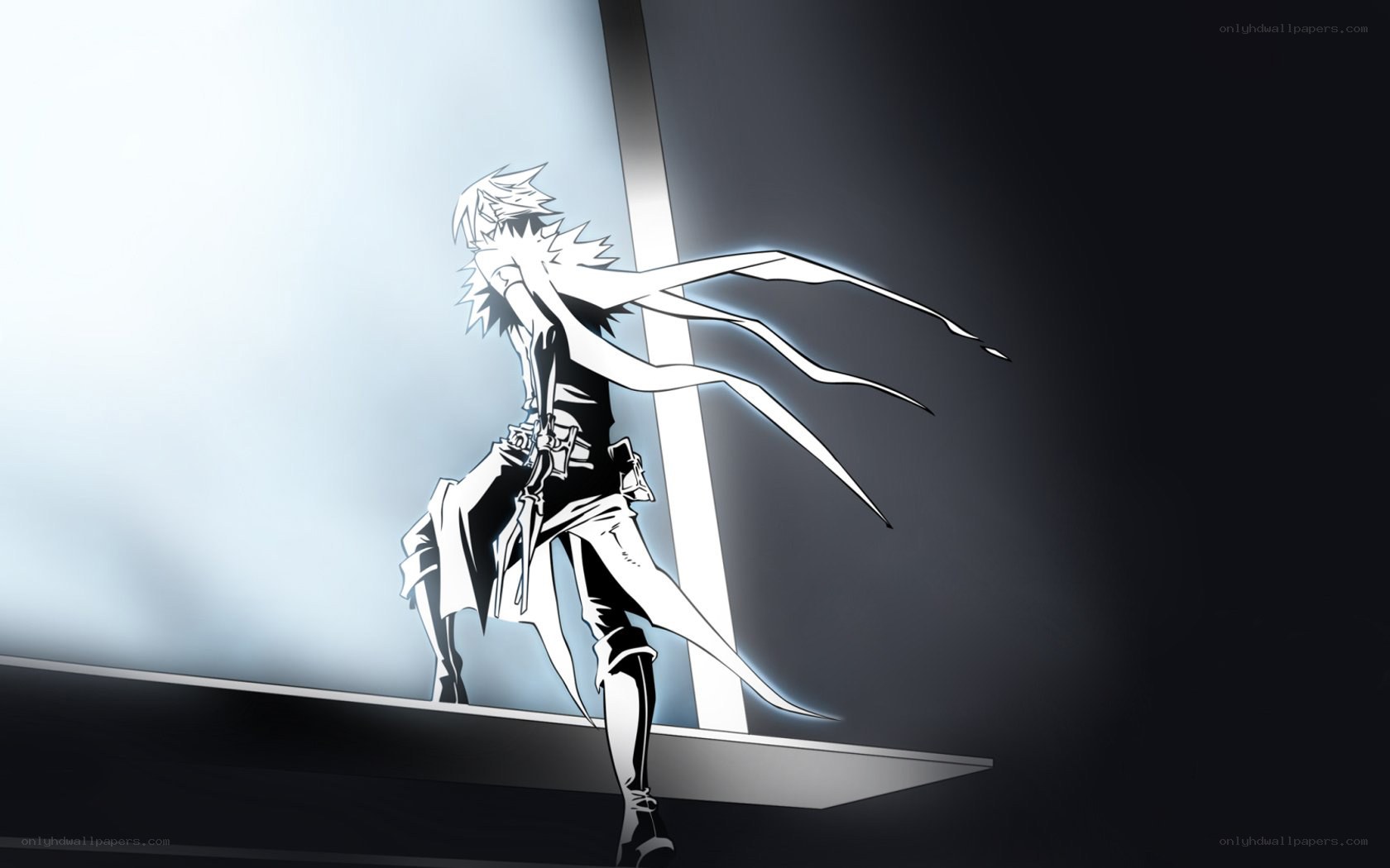 anime character with glowing tendrils
