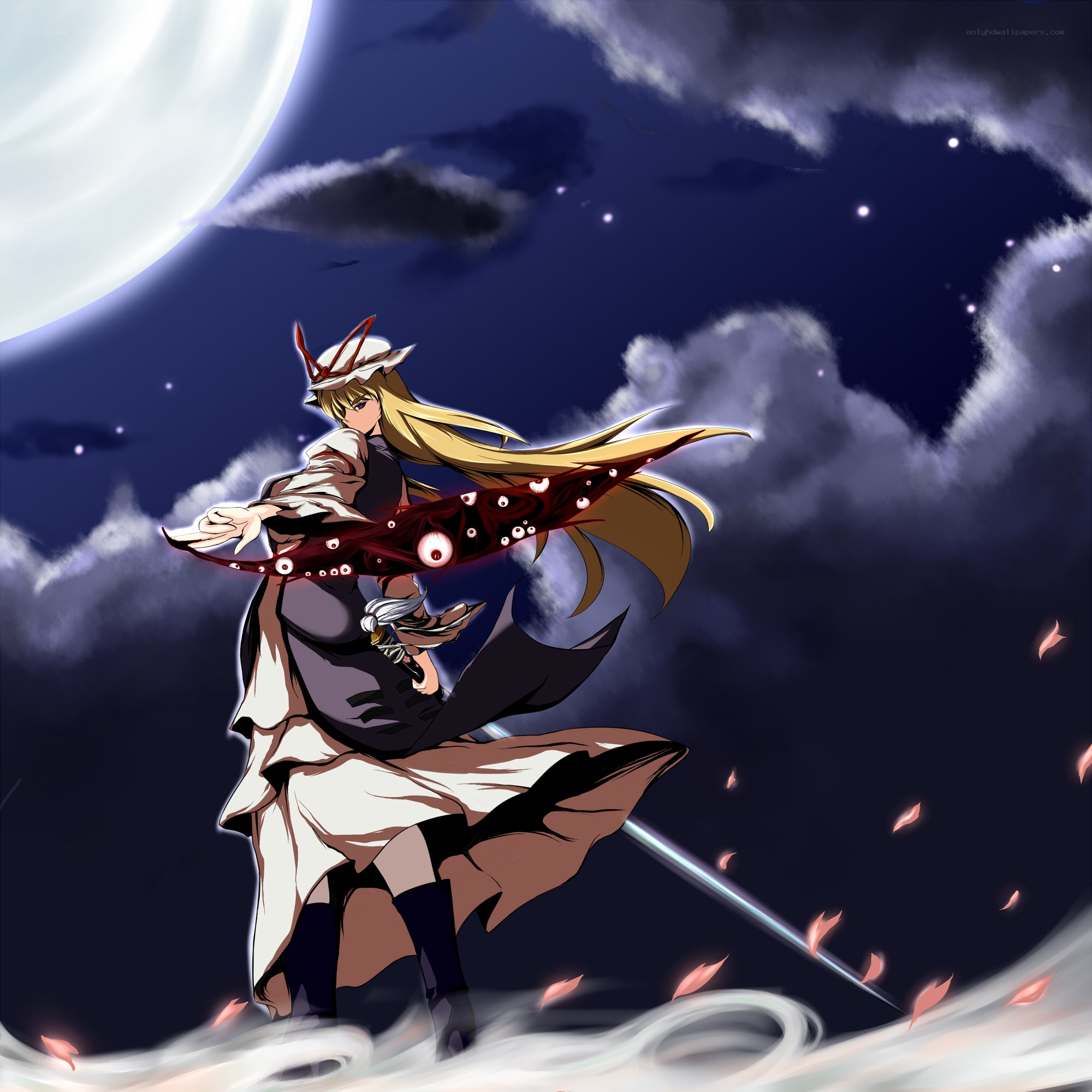 Anime character with glowing weapon