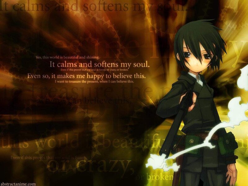 Anime character with glowing weapon