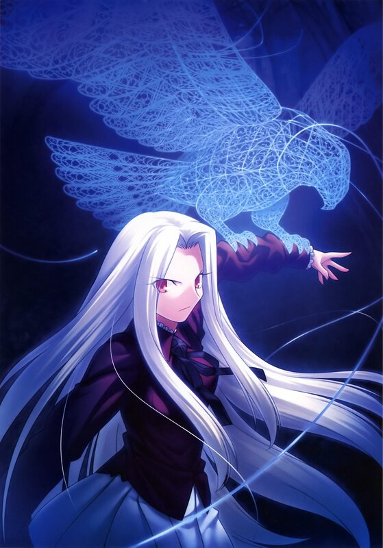 Anime character with glowing wings