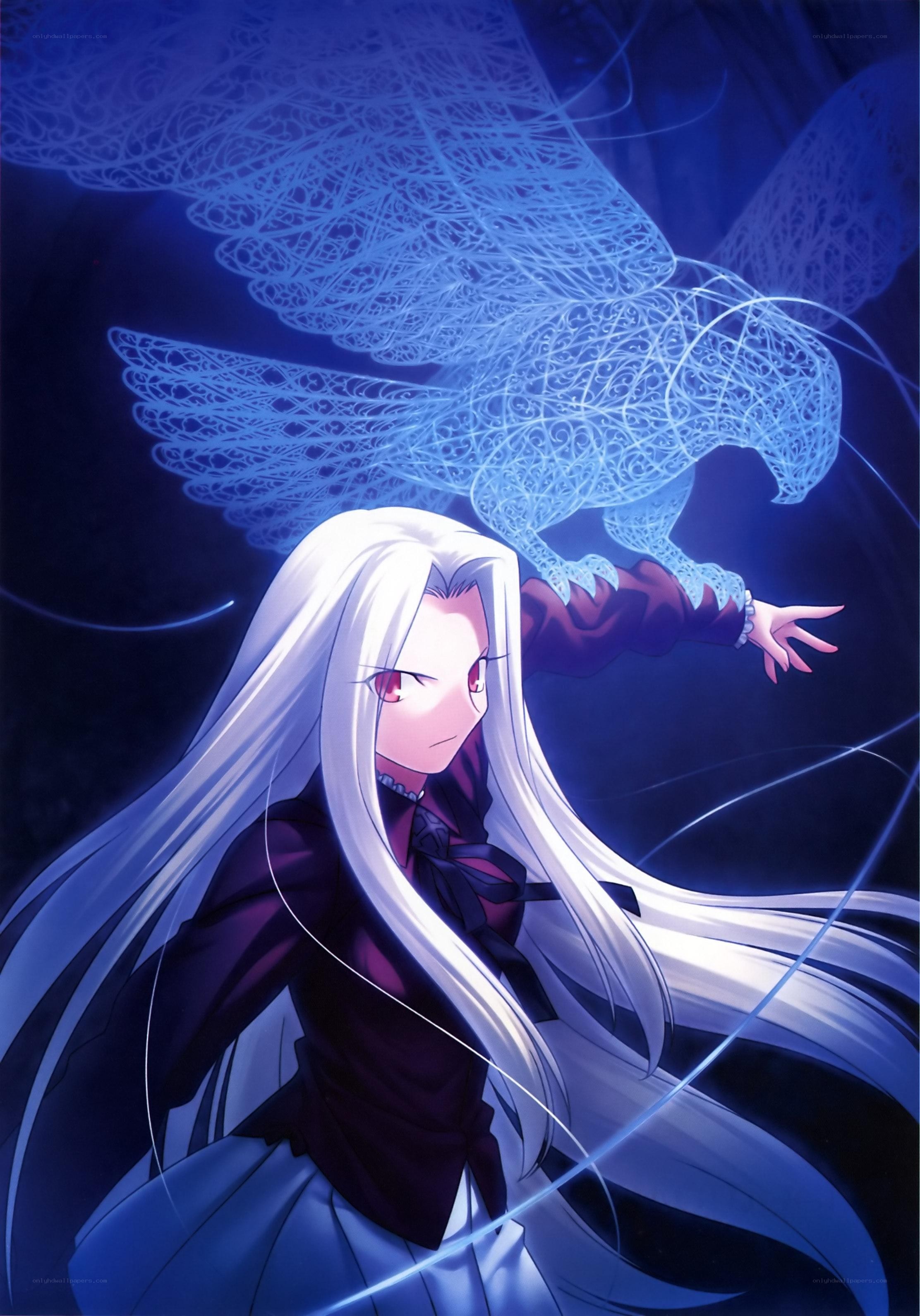 Anime character with glowing wings