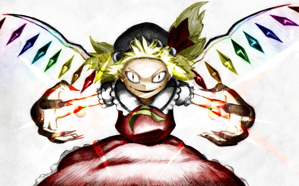 anime character with glowing wings