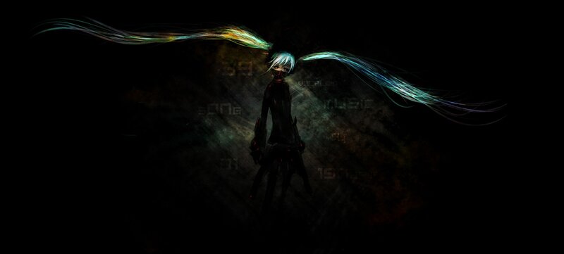 anime character with glowing wings