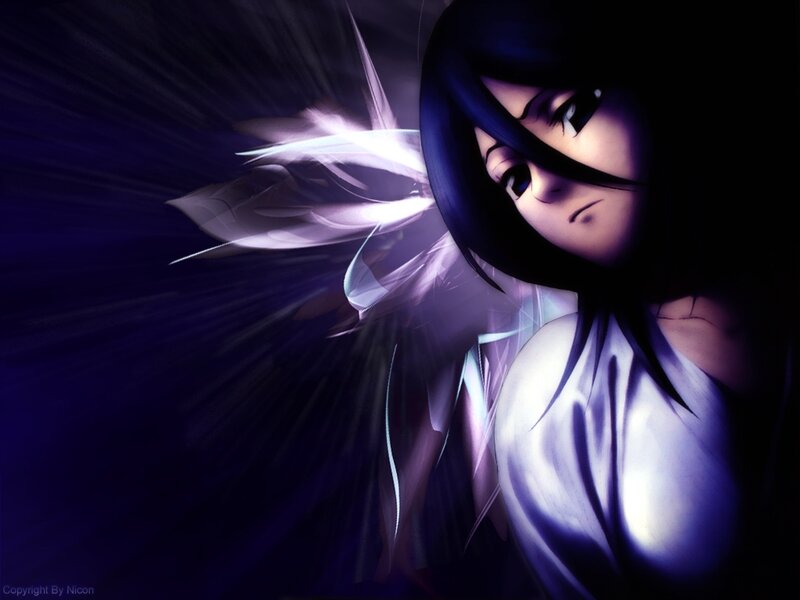 anime character with glowing wings