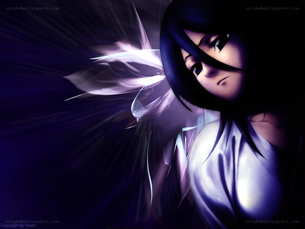 anime character with glowing wings