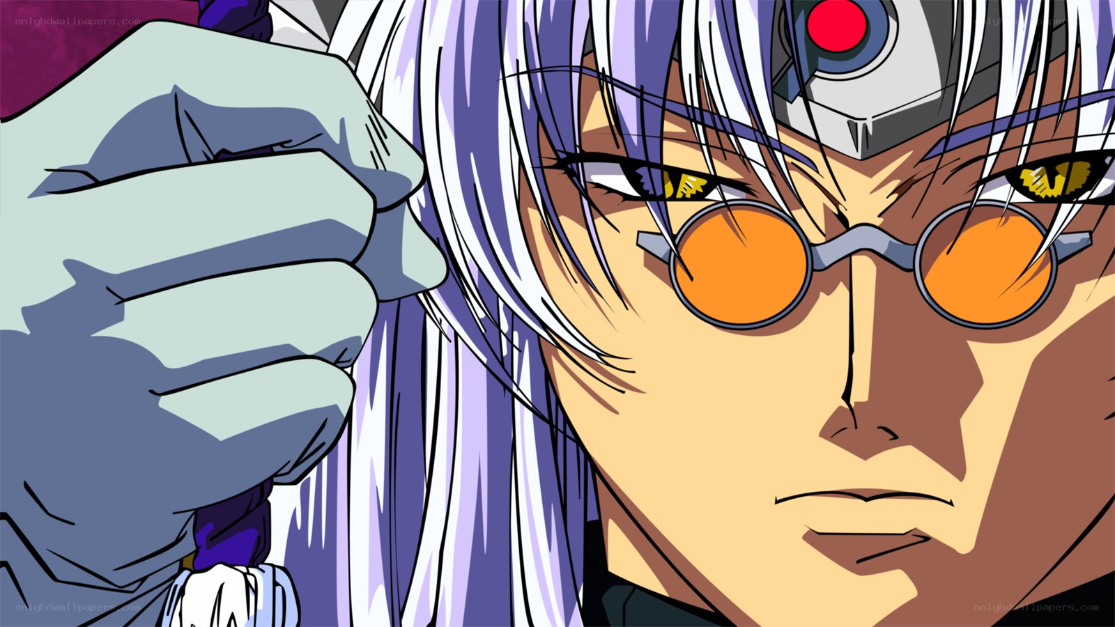 anime character with goggles